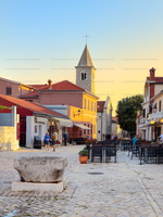 View of internal street and spaces of the ancient village with s